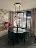 Eettafel stoelen en lamp, Huis en Inrichting, Tafels | Eettafels, Ophalen, Gebruikt, Rechthoekig, 50 tot 100 cm