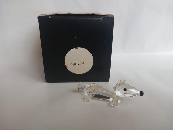 Goldina Art Collection kristallen teckel, Antiek en Kunst, Curiosa en Brocante, Ophalen of Verzenden