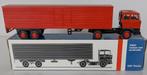 Lion Car DAF / FT 2800 DKS / Eurotrailer. ( oranje ), Ophalen of Verzenden, Zo goed als nieuw, Bus of Vrachtwagen, Lion Toys