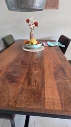 Mango Houten Eettafel., Ophalen, 200 cm of meer, 50 tot 100 cm, Zo goed als nieuw