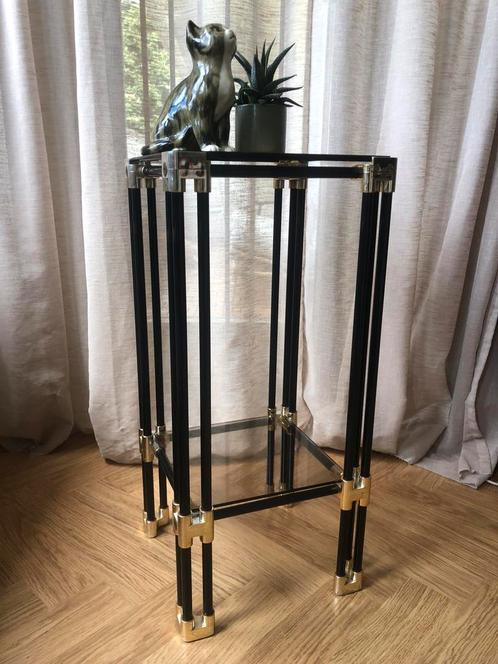 Vintage bijzettafel / plantentafel | Roche Bobois jaren 70, Huis en Inrichting, Woonaccessoires | Zuilen en Pilaren, Zo goed als nieuw