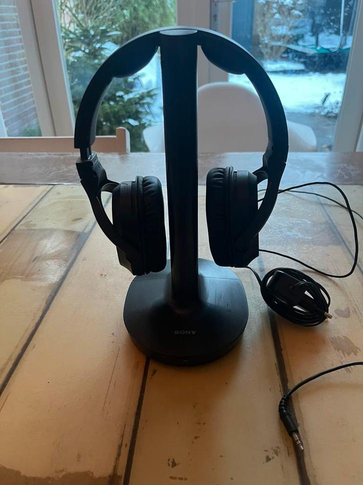 Sony koptelefoon - MDR-RF895RK Zwart, Computers en Software, Headsets, Zo goed als nieuw, Ophalen of Verzenden