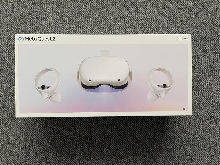 Oculus Quest 2 (128GB) + Kiwi Headstrap + Snelle USB-C Kabel, Spelcomputers en Games, Virtual Reality, Zo goed als nieuw, Overige platformen