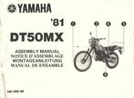 Yamaha DT50 MX assembly manual (2368z) bromfiets, Ophalen of Verzenden, Gebruikt