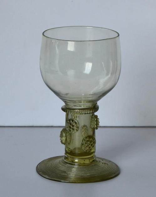 Oude antieke roemer helder en groen glas, Antiek en Kunst, Antiek | Glas en Kristal, Ophalen of Verzenden