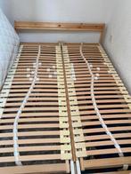 Houten bed 140 200, Beige, Zo goed als nieuw, Twijfelaar, 200 cm