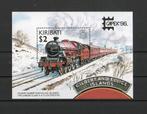 Trein postzegels Kiribati 1996 blok 28, Postzegels en Munten, Postzegels | Thematische zegels, Ophalen of Verzenden, Postfris