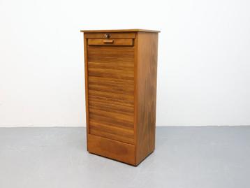 Vintage archiefkast | Tambour | Ladekast  beschikbaar voor biedingen