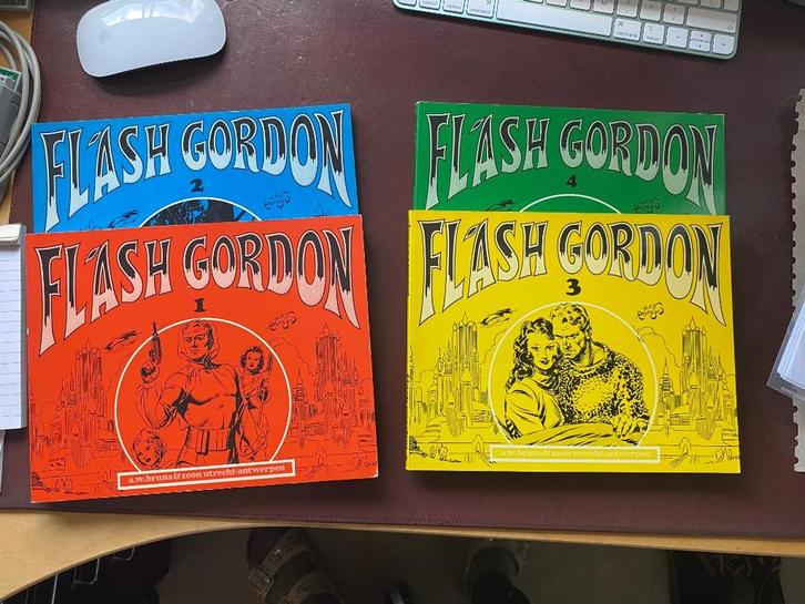Flash Gordon strips, dl 1 t/m dl 4, Boeken, Fantasy, Zo goed als nieuw, Ophalen of Verzenden