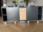 tv meubel mdf grijs/antraciet met lades en schuifdeuren, Huis en Inrichting, Ophalen, 100 tot 150 cm, Minder dan 100 cm, 25 tot 50 cm