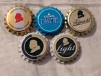 Karlsberg 5 Bierdopjes ongebruikt, Verzamelen, Ophalen of Verzenden, Gebruikt