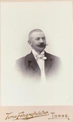 1901 kabinetfoto heer met grote snor CDV  foto Torne, Ongelopen, Voor 1920, Verzenden