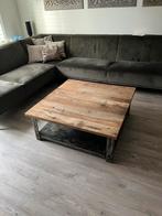 Teak houten salontafel - 100x100x40cm, Huis en Inrichting, Tafels | Salontafels, Gebruikt, Ophalen of Verzenden, Minder dan 50 cm