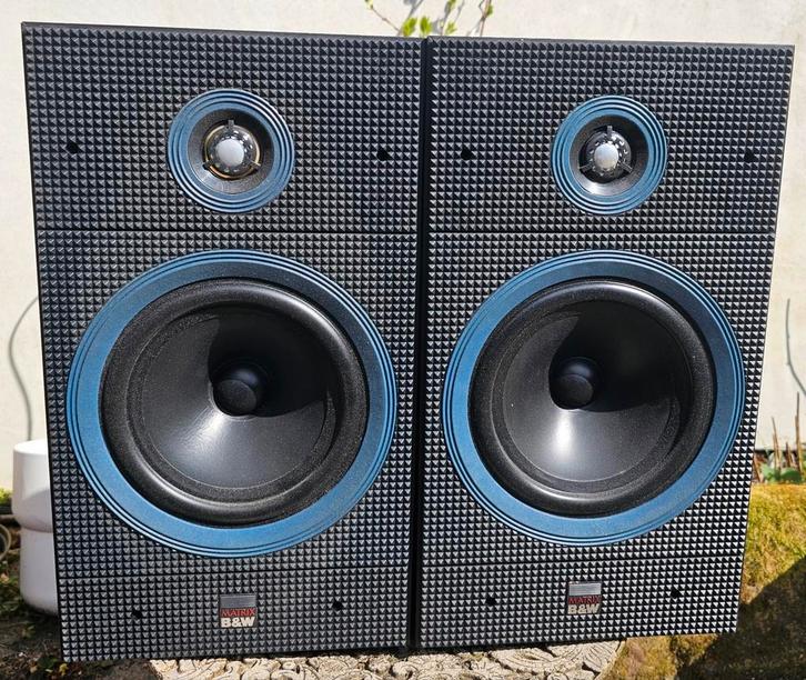 B&W Matrix 1 Series 2 legendarische toppertjes,UK Made,izgst, Audio, Tv en Foto, Luidsprekers, Gebruikt, Front, Rear of Stereo speakers