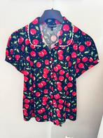 Topvintage cherryblouse met strik, maat xl, Ophalen of Verzenden, Zo goed als nieuw, Maat 46/48 (XL) of groter