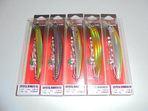 Yo-Zuri Crystal Minnow 11cm 15g Sinking ZeeBaars Rapala., Watersport en Boten, Hengelsport | Roofvissen, Nieuw, Overige typen