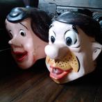 Unieke vintage 3D maskers Fred en Wilma Flintstones, Verzenden
