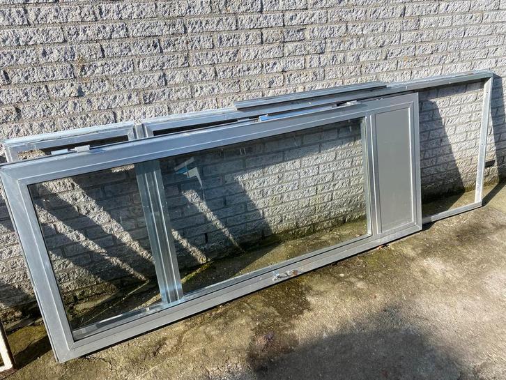 Oud ijzer en aluminium - diverse materialen, Doe-het-zelf en Verbouw, Glas en Ramen, Gebruikt, Overige typen, Minder dan 80 cm