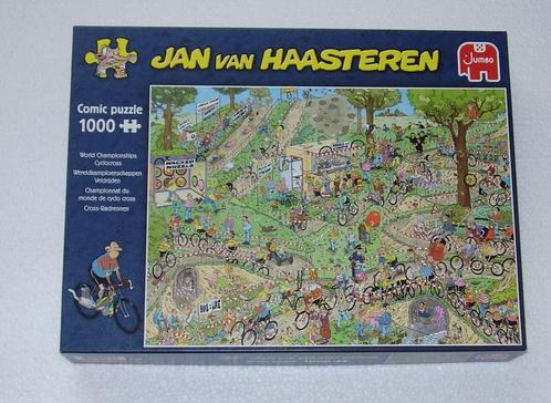 Jan van Haasteren - WK Veldrijden - (1000 stuks), Hobby en Vrije tijd, Denksport en Puzzels, Zo goed als nieuw, Legpuzzel, 500 t/m 1500 stukjes