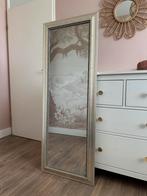 Zilveren spiegel 54x144cm, Ophalen, 100 tot 150 cm, Zo goed als nieuw, Rechthoekig