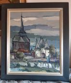 prachtig schilderij Kampen. A.v.d.Beek. Met boekje., Ophalen