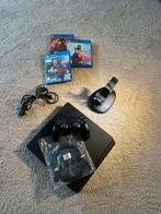 Playstation 4 slim 500gb + bijhorende kabels + 3 spellen, Spelcomputers en Games, Ophalen of Verzenden, Met 1 controller, Slim