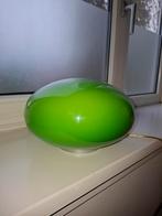 Vintage Appelgroene Glazen Ovale Bol Tafellamp retro, Huis en Inrichting, Lampen | Tafellampen, Ophalen, Nieuw, Glas, Minder dan 50 cm