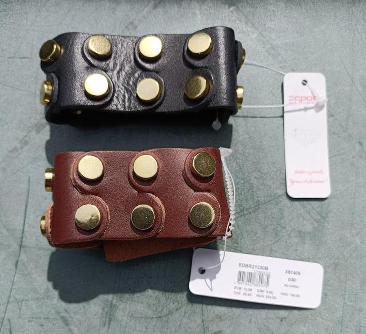 BIJNA GRATIS Nieuwe ESPRIT leren armband studs Zwart / bruin, Sieraden, Tassen en Uiterlijk, Armbanden, Nieuw, Leer, Ophalen of Verzenden