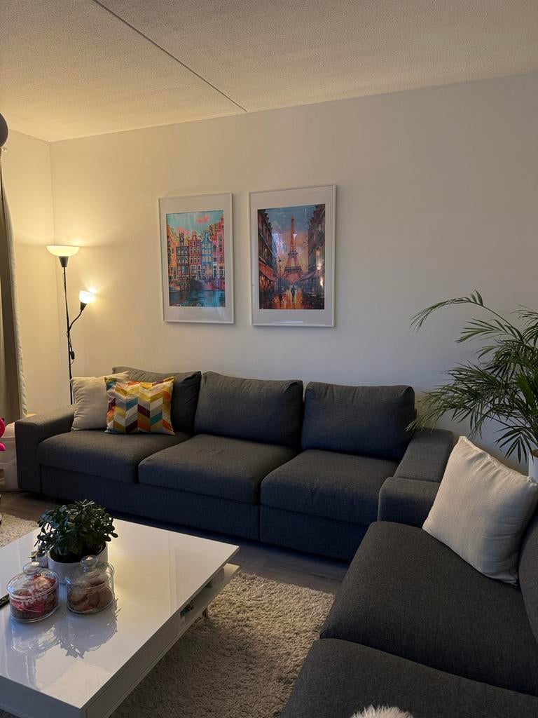 IKEA Vimle 3-zits slaapbank, Huis en Inrichting, Ophalen, Gebruikt, Tweepersoons, Overige maten