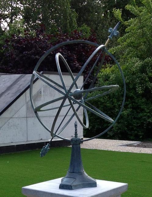 Grote bronzen ZONNEWIJZER / geen verzendkosten / nieuw, Tuin en Terras, Zonnewijzers, Nieuw, Ophalen of Verzenden