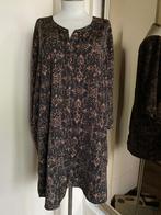 jurk/tuniek Turnover 44  zwart/abrikoos, Kleding | Dames, Zwart, Maat 42/44 (L), Zo goed als nieuw, Onder de knie
