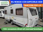 Dethleffs New Line 450 RONDZIT + VOORTENT +VASTBED, Caravans en Kamperen, Serviceluik, Bedrijf, 750 - 1000 kg, Tot en met 4