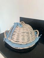 Nieuw / Mand/schaal met deksel/vliegenkap van riet, Ophalen of Verzenden, Nieuw