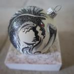 Handbeschilderde kerstbal met draak circa 10 cm, Ophalen of Verzenden, Nieuw