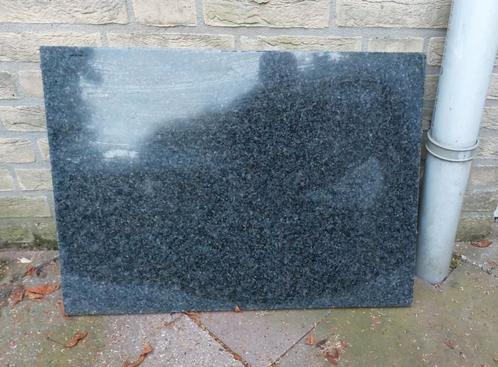 Zwart Marmeren Tafelblad 64 x 46, Tuin en Terras, Tuintafels, Gebruikt, Rechthoekig, Ophalen