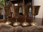 Messing kelken set van 4+1, Ophalen of Verzenden
