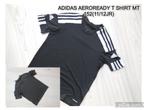 ADIDAS AEROREADY T SHIRT ZWART/WIT MT 152(11/12JR), Ophalen of Verzenden, Zo goed als nieuw, Shirt of Longsleeve, Adidas