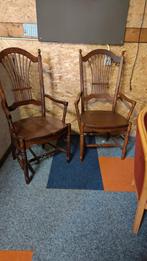 Oude Eiken Windsor Stoelen, Huis en Inrichting, Ophalen, Gebruikt, Twee, Bruin