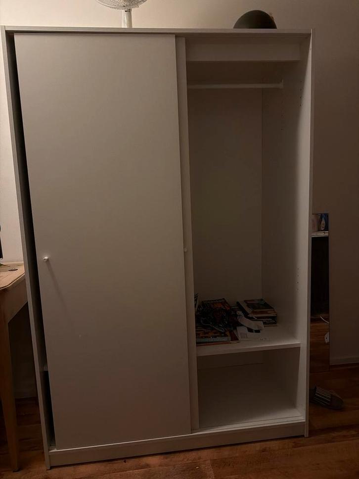 IKEA Kast - Schuifdeurkast Wit 117x176, Huis en Inrichting, Kasten | Kledingkasten, Gebruikt, 150 tot 200 cm, 100 tot 150 cm, 50 tot 75 cm
