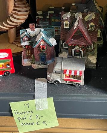 Kerstdorp huisjes poppetjes intratuin beschikbaar voor biedingen