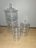 3 St Riviera Maison La Cucaina stapel potten glas, Ophalen, Zo goed als nieuw