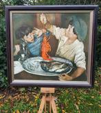 Reproductie van Schilderij Armando Spadini in houten lijst, Antiek en Kunst, Ophalen