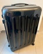 Zwarte Koffer met Harde Schaal, Gebruikt, Hard kunststof, 45 tot 55 cm, Slot
