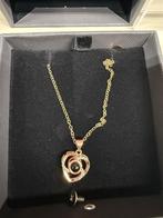 Ketting met hartje - roos bewaar doosje, Ophalen of Verzenden, Nieuw, Zilver, Zilver