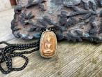 Prachtige ketting met antieke Boeddha amulet uit Thailand., Sieraden, Tassen en Uiterlijk, Antieke sieraden, Ophalen of Verzenden
