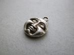 Oude bedel zilver Volle maan en Halve Maan Halloween, Sieraden, Tassen en Uiterlijk, Antieke sieraden, Verzenden, Zilver, Hanger