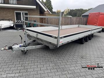 Henra plateauwagen XXL 703x248 3 asser 3500KG beschikbaar voor biedingen