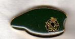 PIN GROENE BARET KORPS COMMANDOTROEPEN  KIJK OOK EENS NAAR M, Verzamelen, Speldjes, Pins en Buttons, Verzenden, Gebruikt, Overige onderwerpen