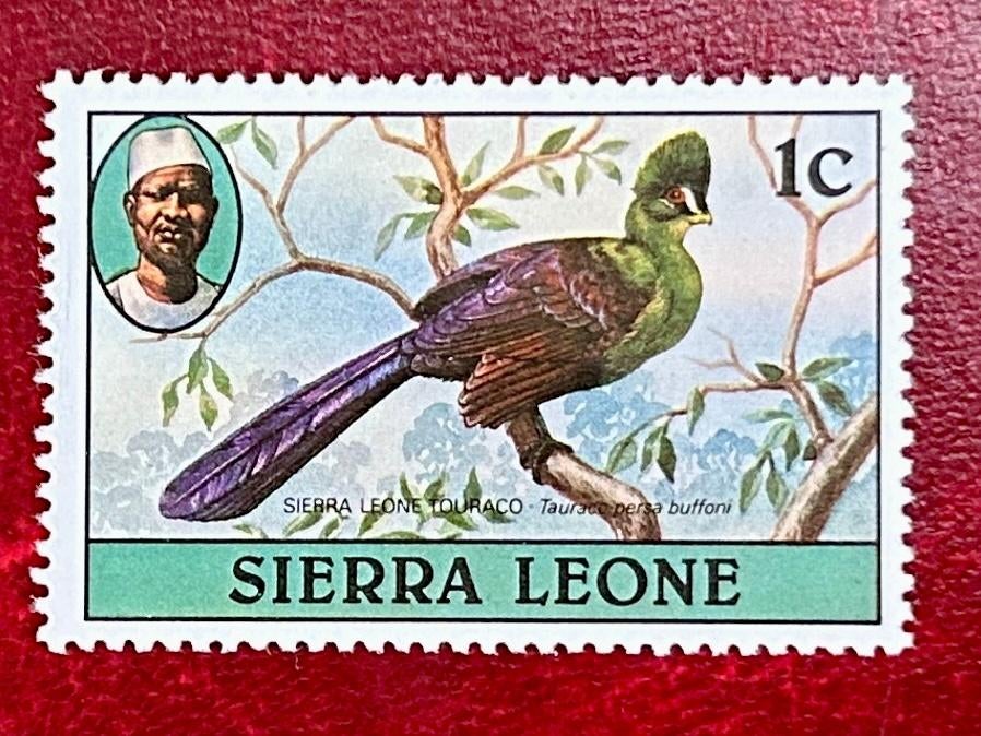 Groene toerako - Sierra Leone - 1980, Verzenden, Postfris, Dier of Natuur