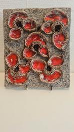 Vintage keramiek Fat Lava wandtegel bloemen.
Jan van Erp, Ophalen of Verzenden